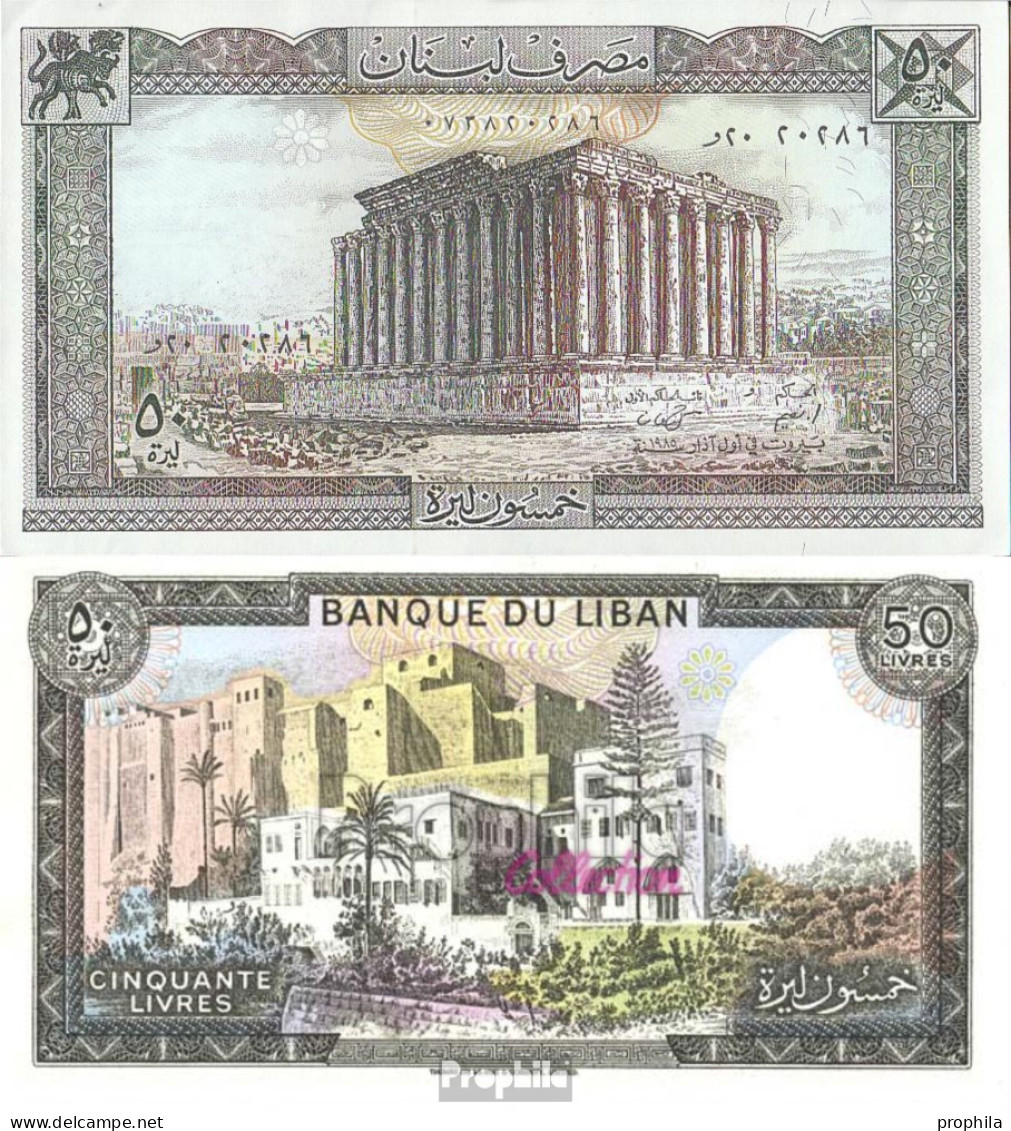 Libanon Pick-Nr: 65c (1985) Bankfrisch 1985 50 Livres - Lebanon