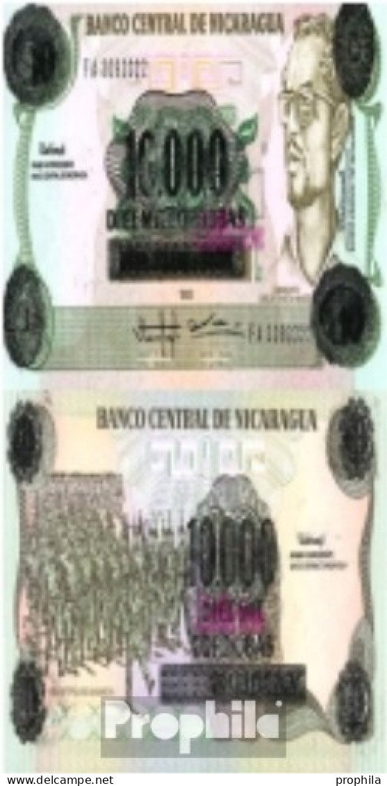 Nicaragua Pick-Nr: 158a Bankfrisch 1989 10.000 Cordobas - Nicaragua