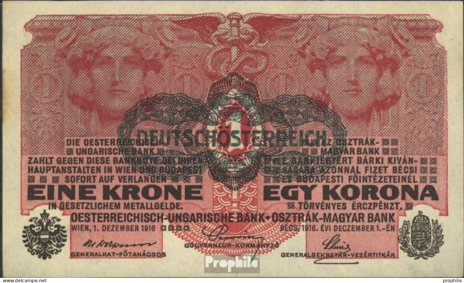 Österreich Kat-Nr.: 169 (49) Bankfrisch 1919 1 Krone - Oesterreich