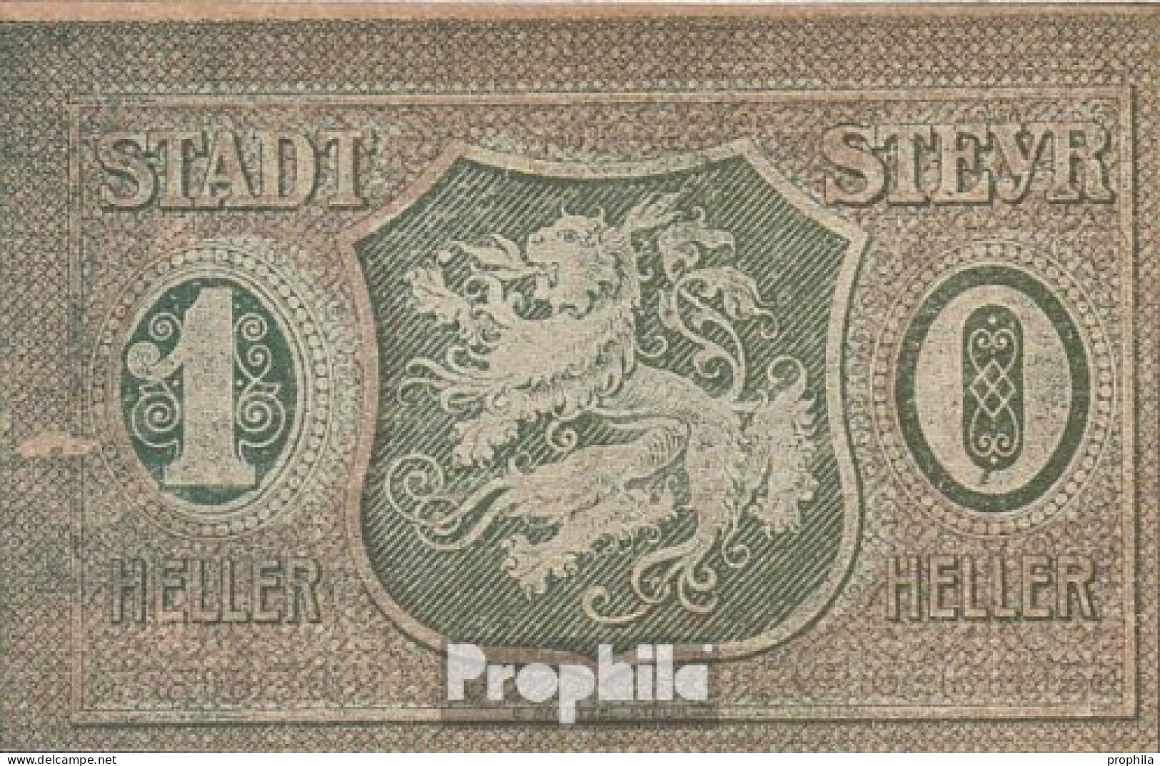 Steyr Notgeld Der Stadt Steyr Bankfrisch 1921 10 Heller - Oesterreich