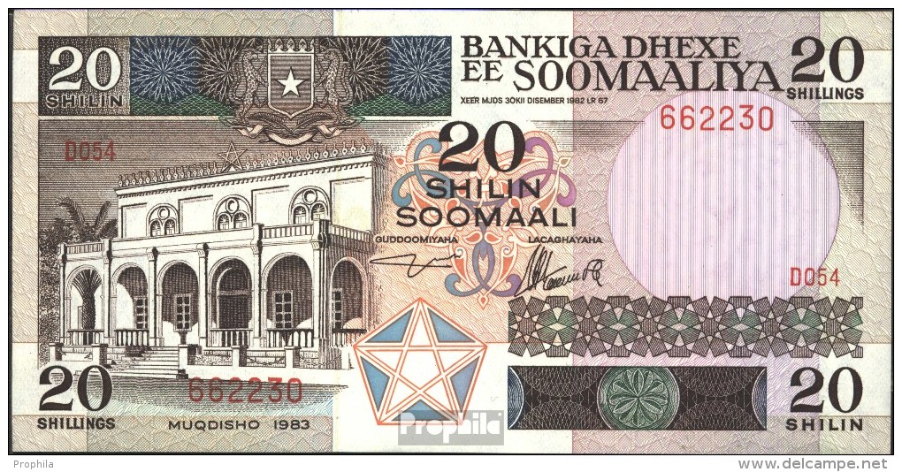 Somalia Pick-Nr: 33a Bankfrisch 1983 20 Shillings - Somalia