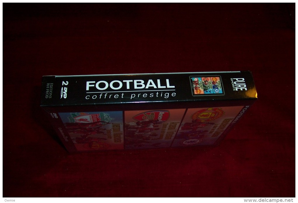 COFFRET   PRESTIGE DU FOOTBALL °  MANCHESTER / CHELSEA + ?ARSENAL / TOTTENHAM  +  LIVERPOOL / MANCHESTER   2 DVD - Sport