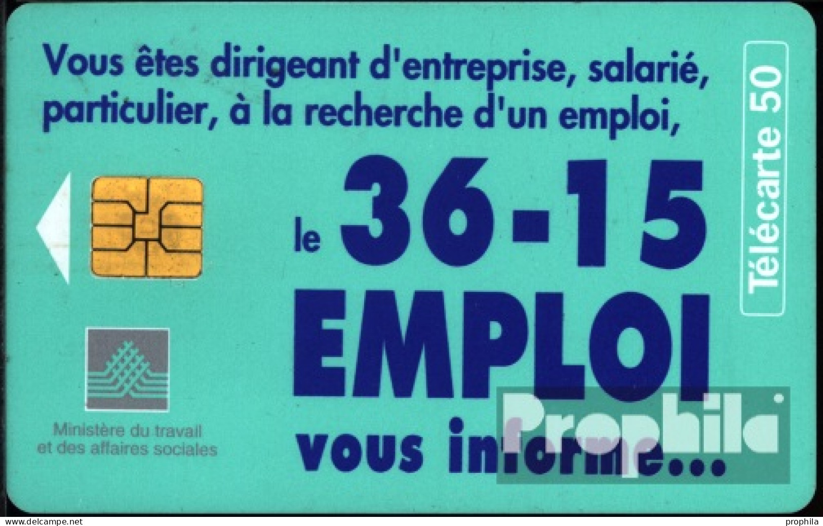 Frankreich 2750 50 Einheiten Gebraucht 36-15 Emploi - 1996