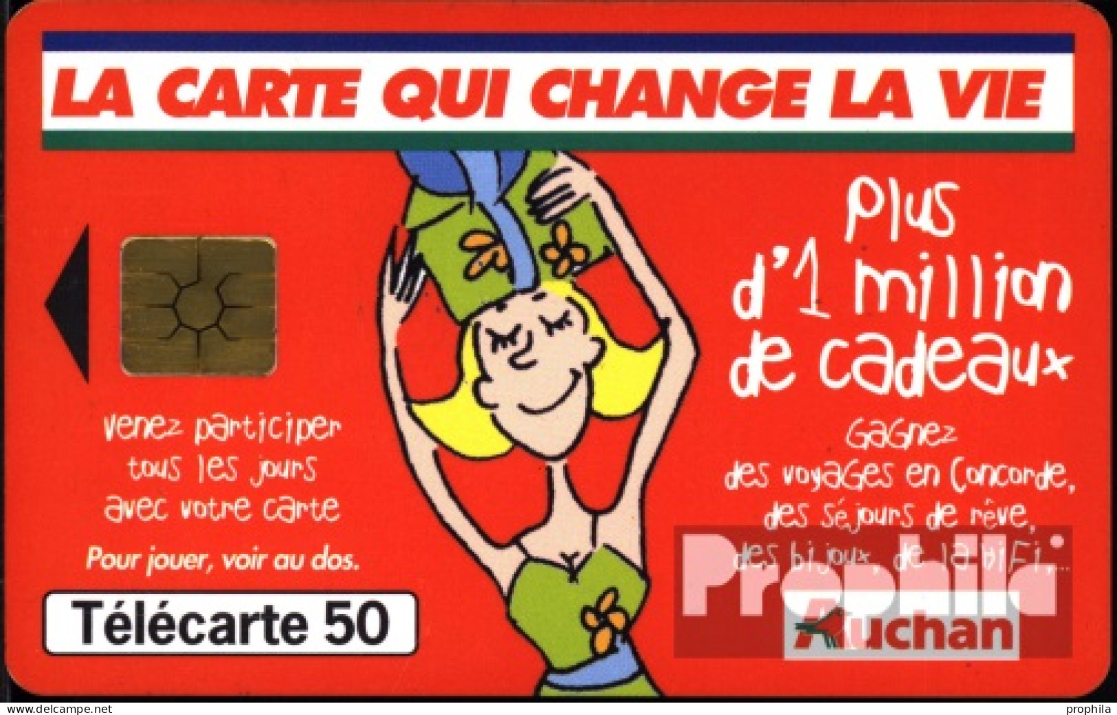 Frankreich 3230 50 Einheiten Gebraucht 1999 La Carte Qui Change La Vie (rot) - 1999