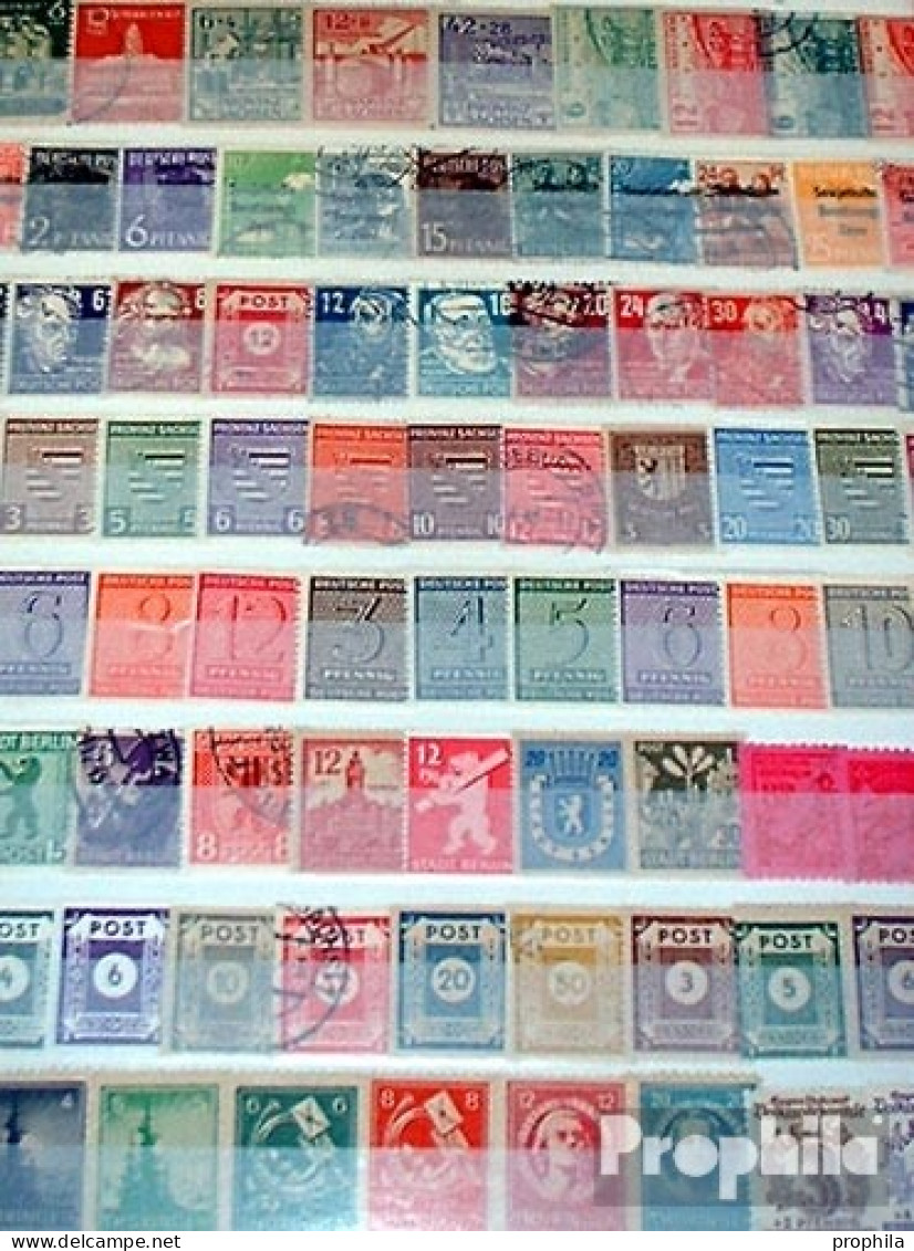 Sowjetische Zone (All.Bes.) 100 Verschiedene Briefmarken  Mit Lokalausgaben - Collezioni