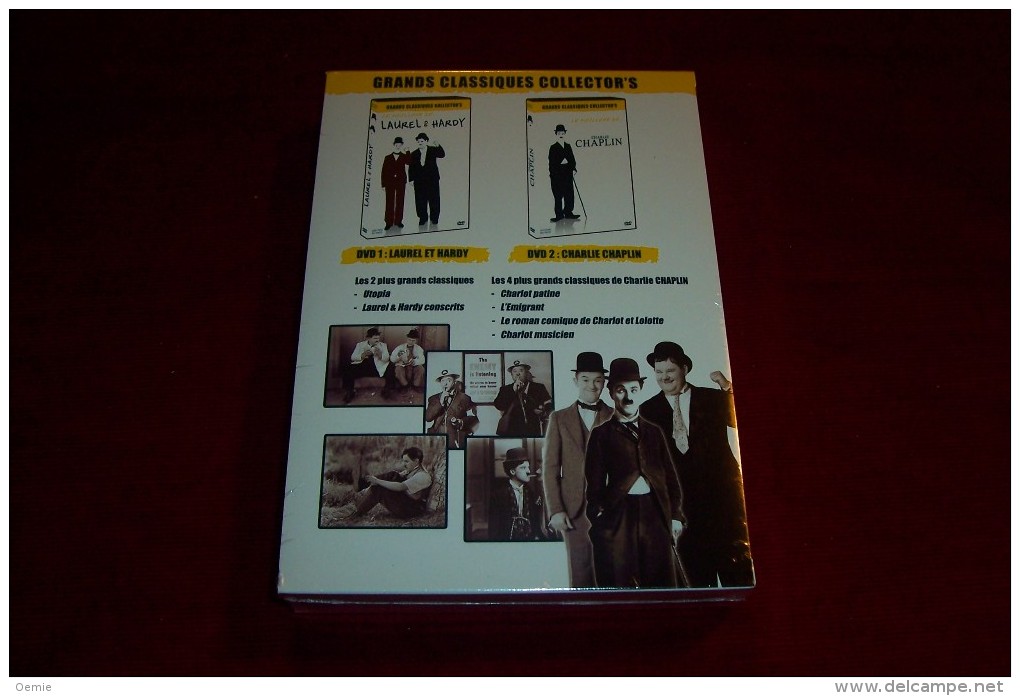 COFFRET 4 DVD CHARLIE CHAPLIN  + LAUREL ET HARDY - Clásicos