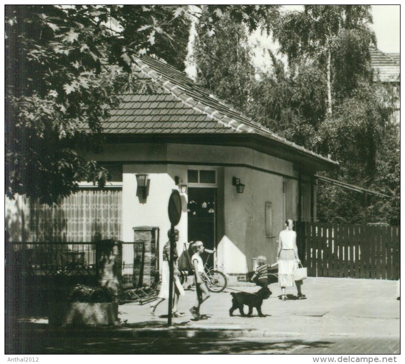 Eichwalde Bei Berlin Grünauer Straße Milchbar Cafe PKW VW Golf Kirche Sw 18.11.1987 - Eichwalde