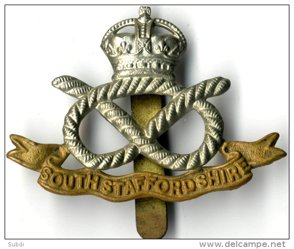 Insigne BRITANIQUE Royaume Unis - Cap Badge SOUTHSTAFFORDSHIR - Armée De Terre