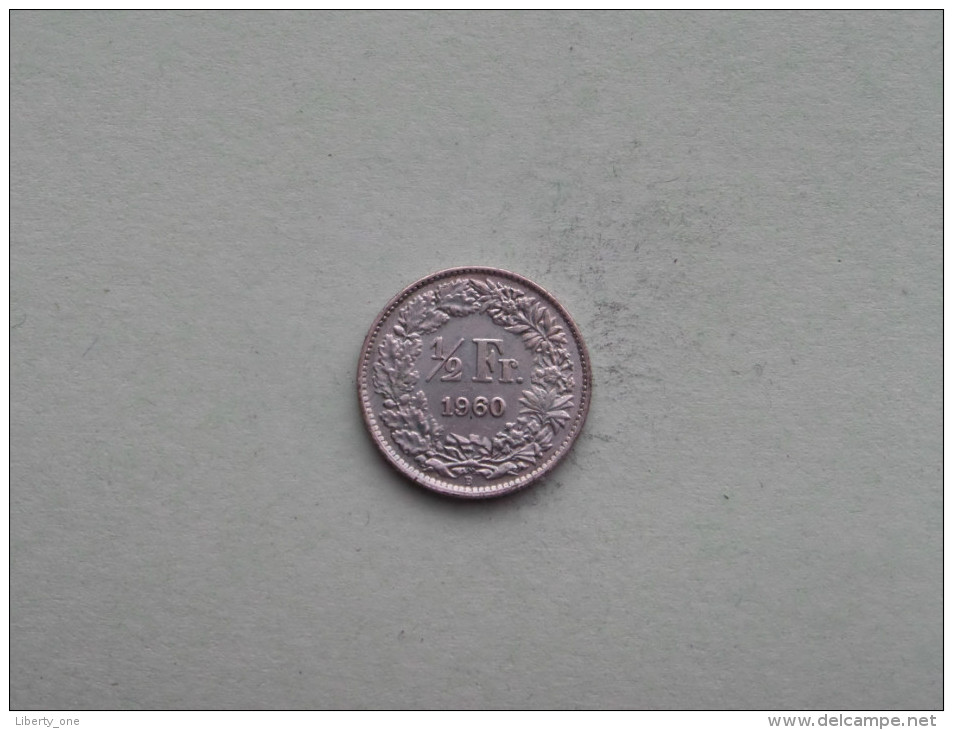 1960 - 1/2 Franc / KM 23 ( Uncleaned - For Grade, Please See Photo ) ! - Autres & Non Classés