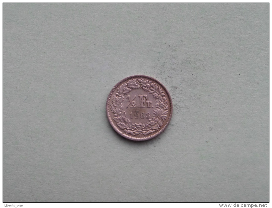 1963 - 1/2 Franc / KM 23 ( Uncleaned - For Grade, Please See Photo ) ! - Autres & Non Classés