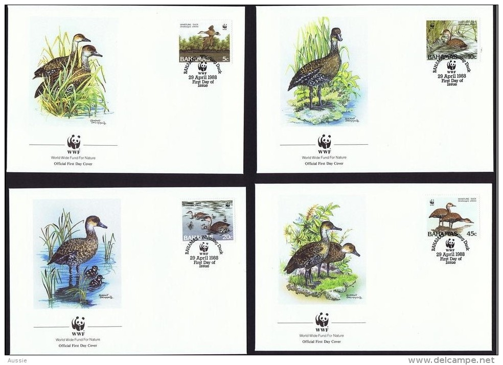 Bahamas 1988 Yvertn° FDC 659-62 (°) Used Cote Des Timbres 11 Euro Oiseaux Vogels Birds - Bahamas (1973-...)