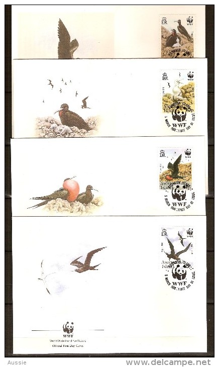 Ascension 1990 Yvertn° FDC 503-06 (°) Used  Cote 12 Euro Faune WWF Oiseaux Vogels Birds - Ascension