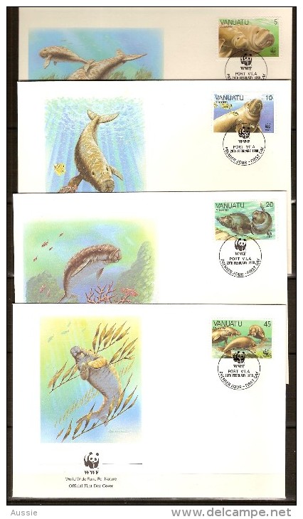 Vanuatu 1988 Yvertn° FDC 797-800 (°) Used  Cote 10 Euro Faune WWF - Vanuatu (1980-...)