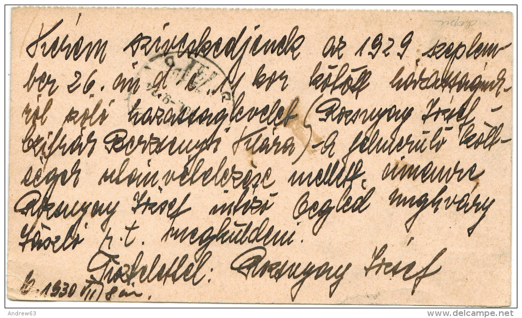 UNGHERIA - Hungary - Magyar - Ungarn - 1930 - Registered - 32 + 6 - Viaggiata Da Cegléd Per Budapest, Hungary - Storia Postale