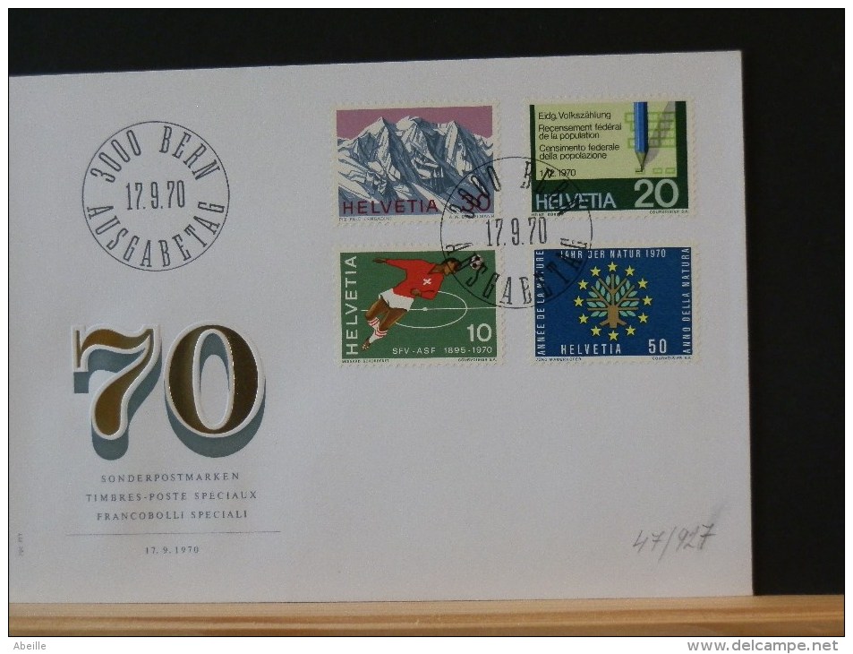 47/927   FDC  SUISSE - Briefe U. Dokumente