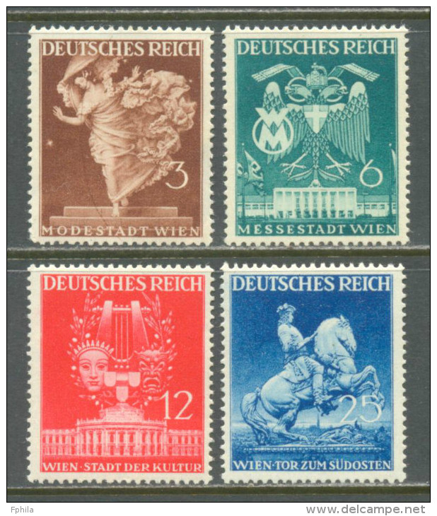 1941 REICH VIENNA SPRING FAIR MICHEL: 768-771 MH * - Ungebraucht