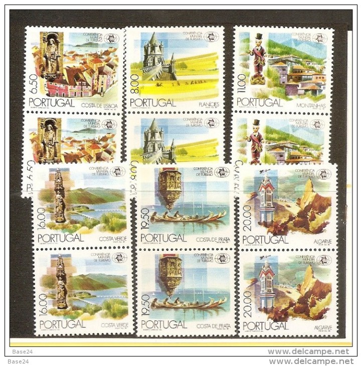 1980 Portogallo Portugal CONFERENZA TURISMO MANILA  TOURISM 2 Serie Di 6v. (1476/81) MNH** - Altri & Non Classificati