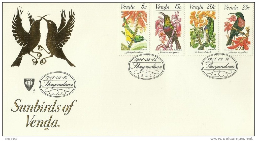 Venda 1981 Sunbirds FDC - Venda