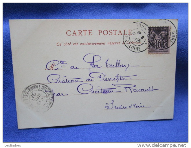 Chateau De Plessis Lez Tours. ND 25. Voyage 1901. - La Riche