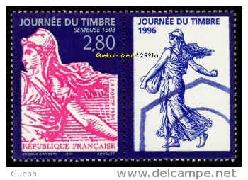 France Philatélie N° 2991 A ** Journée Du Timbre 1996 - Semeuse De Roty + Vignette - Tag Der Briefmarke