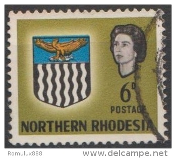 NORTHERN RHODESIA SG80/SACC80 WITH VARIETY UPWARD SHIFT OF BLUE OUT OF BOX - Northern Rhodesia (...-1963)