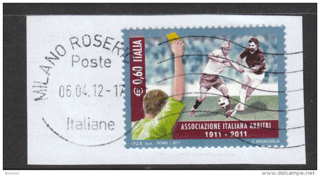 Italia  -   2011.  Associazione Arbitri Di Calcio. Soccer Referees Association. Self Adhesiv - Used Stamps