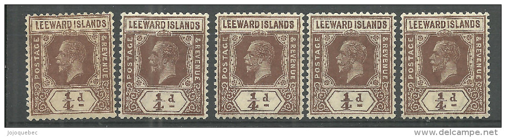 Leeward Islands Neufs Sans Charniére, MINT NEVER HINGED, KING GEORGE V - Leeward  Islands