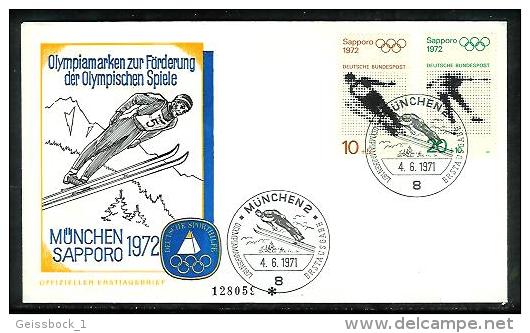 Bund 1972: FDC Sporthilfe, 1972    (A023) - 1971-1980