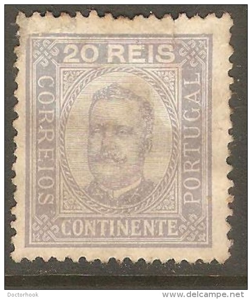 PORTUGAL    Scott  # 70  VF USED---REPAIRED TEAR - Used Stamps