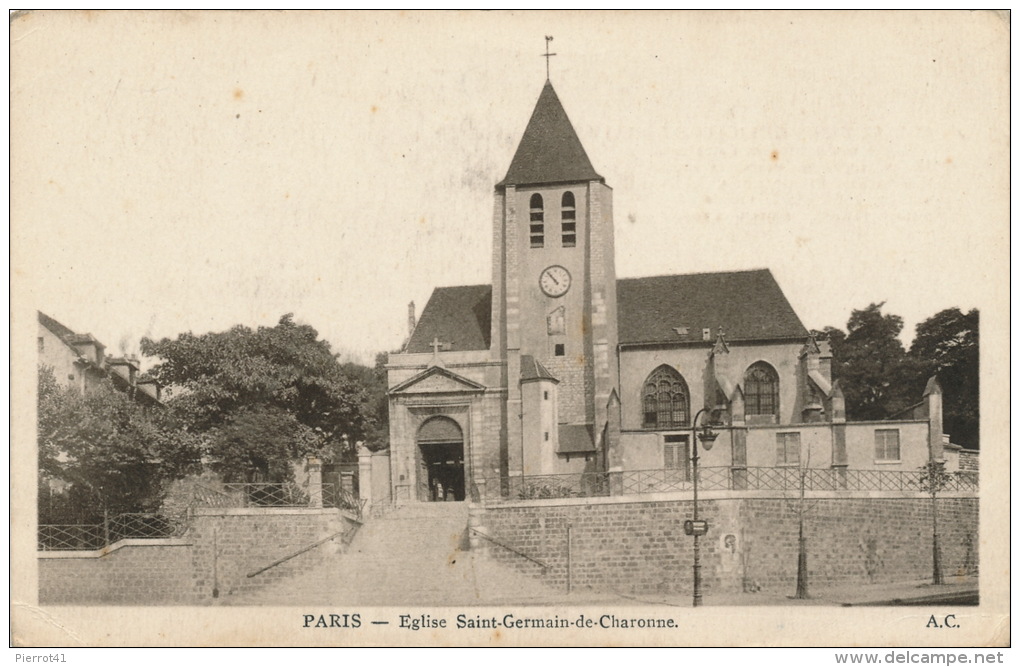 PARIS - XXème Arrondissement - Eglise Saint Germain De Charonne - Arrondissement: 20