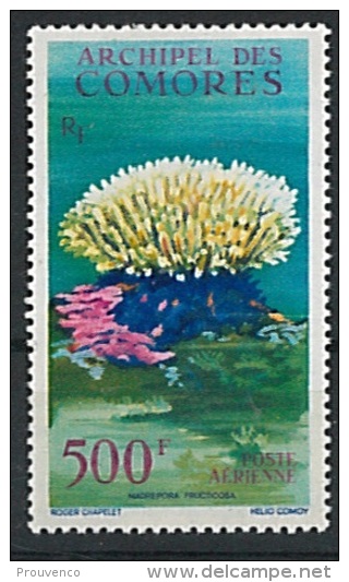 COMORES 1962   YT PA 6   NEUF  *    FAUNE MARINE CORAIL   COTE 33   TB - Unused Stamps