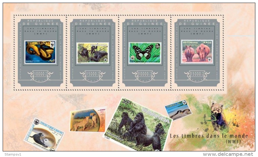 Guinea. 2014 Stamps Of The World. (625a) - Gorilla's