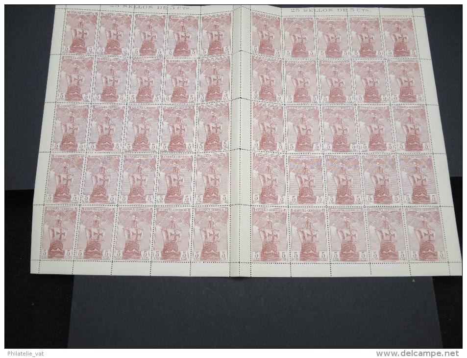 ESPAGNE - N° 445 - 1 Feuille De 50 Exemplaires  - Luxe - Lot N° 3648 - Unused Stamps