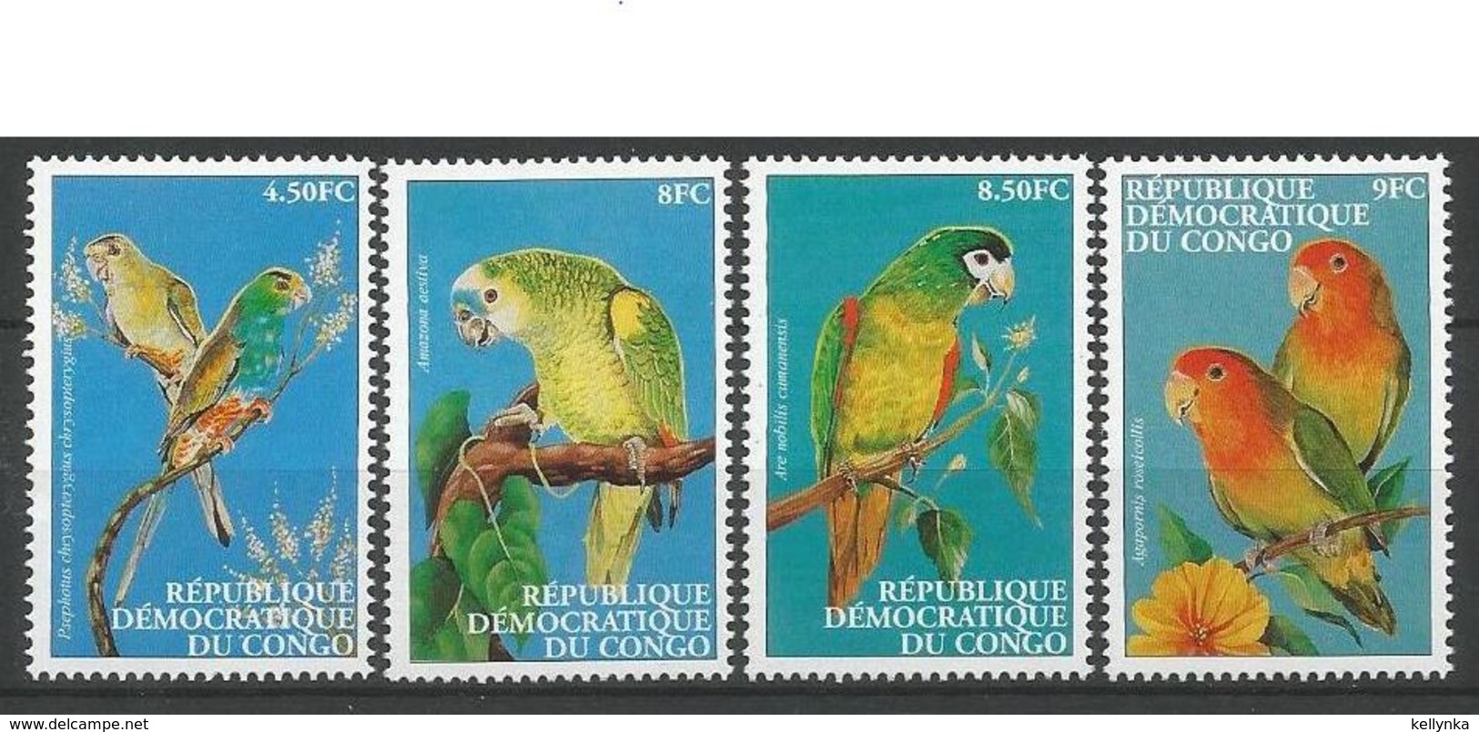 République Démocratique Du Congo - 1831/1834 - Perroquets - Parrots - 2000 - MNH - Nuovi