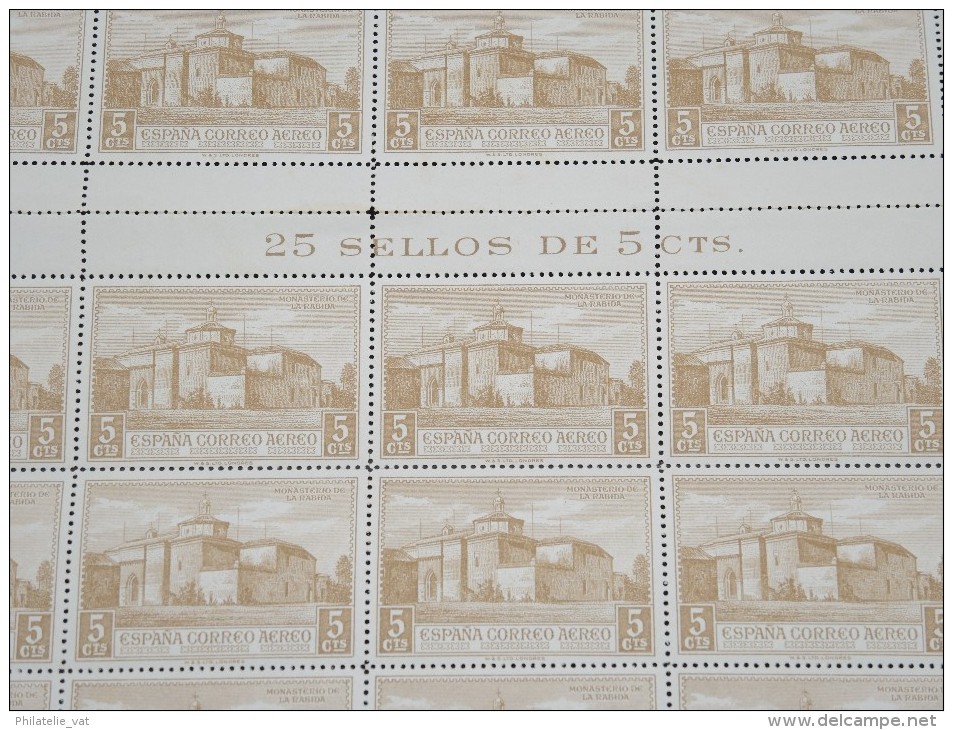 ESPAGNE - N° 56 PA - 1 Feuille De 50 Exemplaires  - Luxe - Lot N° 3652 - Nuovi