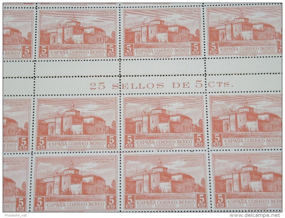 ESPAGNE - N° 57 PA - 1 Feuille De 50 Exemplaires  - Luxe - Lot N° 3655 - Unused Stamps