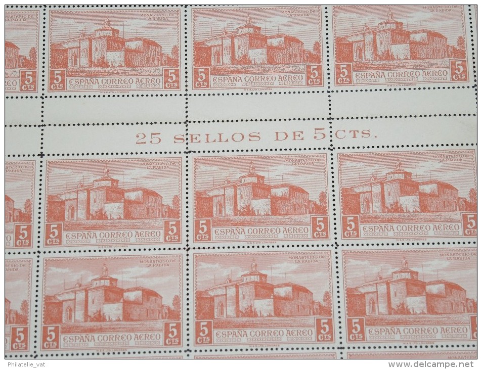 ESPAGNE - N° 57 PA - 1 Feuille De 50 Exemplaires  - Luxe - Lot N° 3657 - Nuovi