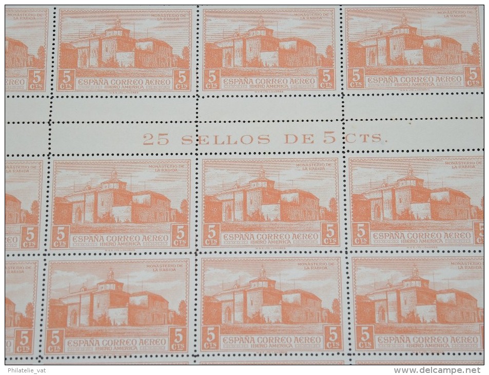 ESPAGNE - N° 56 PA - 1 Feuille De 50 Exemplaires  - Luxe - Lot N° 3658 - Unused Stamps