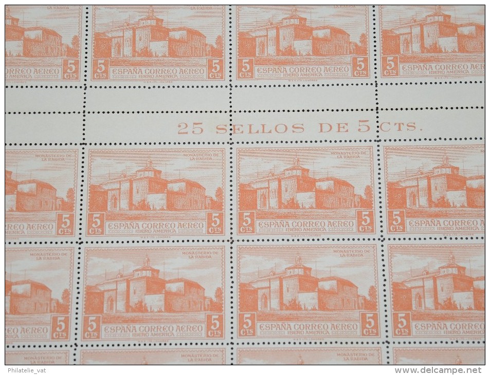 ESPAGNE - N° 56 PA - 1 Feuille De 50 Exemplaires  - Luxe - Lot N° 3659 - Unused Stamps
