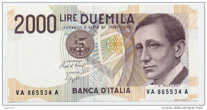 2000 LIRE, ITALY 24-10-1990 SERIE - A (FDS - UNC) "Firme - Sign. Ciampi-Speziali" - 2.000 Lire