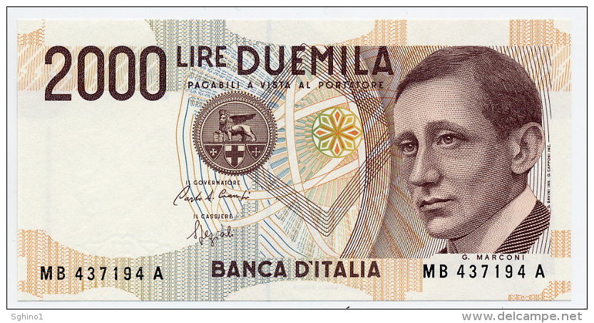 2000 LIRE, ITALY 06-03-1992 SERIE - B (FDS - UNC) "Firme - Sign. Ciampi-Speziali" - 2.000 Lire