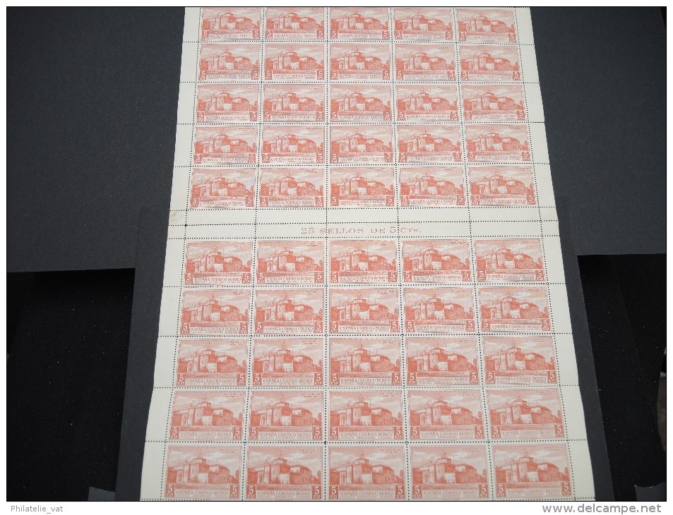 ESPAGNE - N° 57 PA - 1 Feuille De 50 Exemplaires  - Luxe - Lot N° 3672 - Unused Stamps