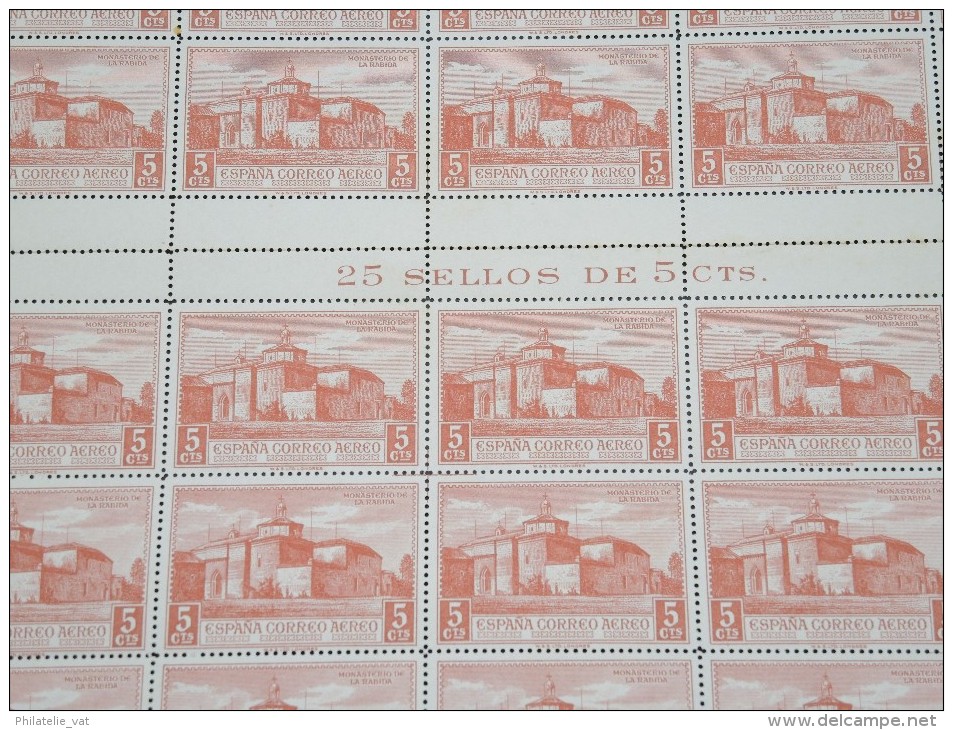 ESPAGNE - N° 57 PA - 1 Feuille De 50 Exemplaires  - Luxe - Lot N° 3672 - Nuovi