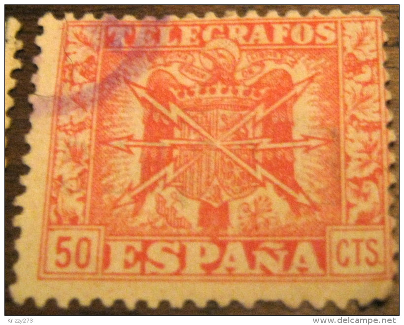 Spain 1940 Telegraph 50c - Used - Télégraphe