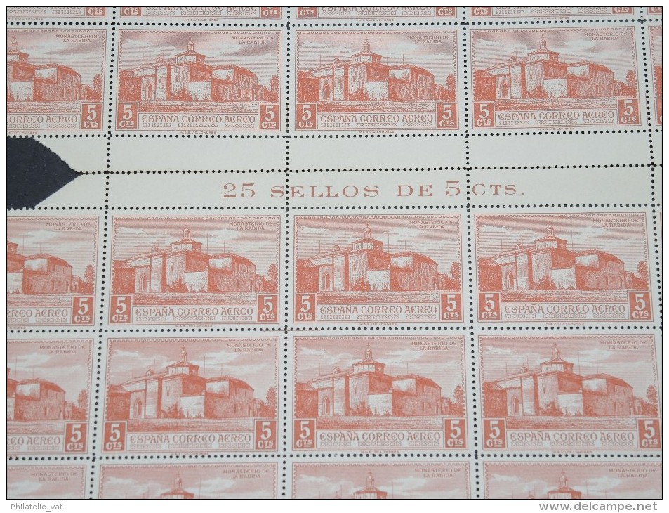 ESPAGNE - N° 56 PA - 1 Feuille De 50 Exemplaires  - Luxe - Lot N° 3683 - Unused Stamps