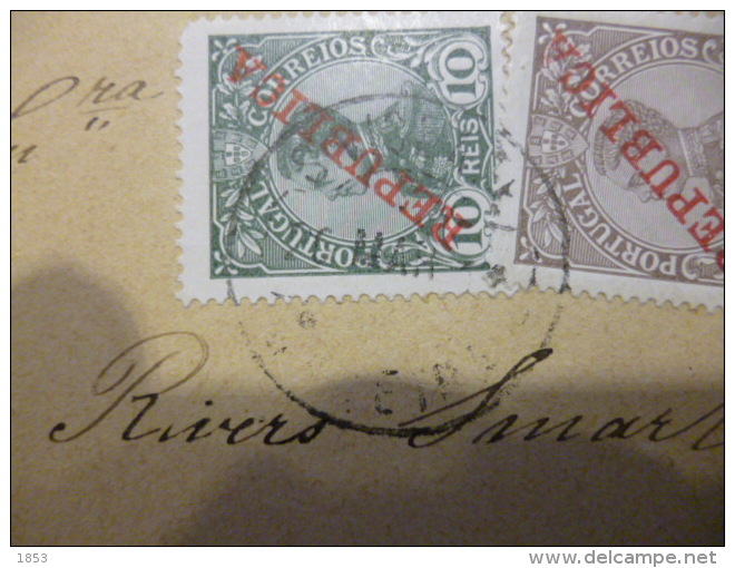 D.MANUEL II  (COMPLEMENTO DE PORTE 10+15REIS) - Lettres & Documents