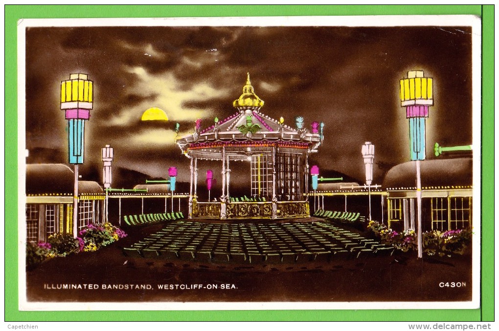 WESTCLIFF ON SEA / ILLUMINATED BANDSTAND  .... / Carte écrite En 1952 - Southend, Westcliff & Leigh