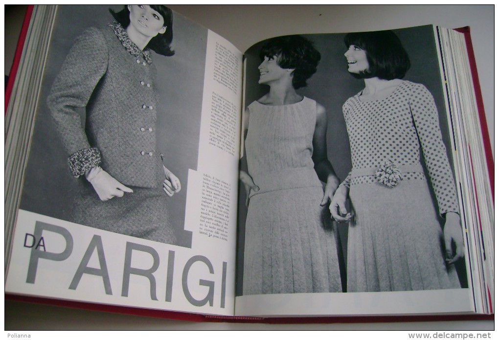 M#0A2 LA DONNA 1965 Rizzoli Ed.Mensile Annabella ANNATA COMPLETA RILEGATA/MODA/MAGLIA - Fashion