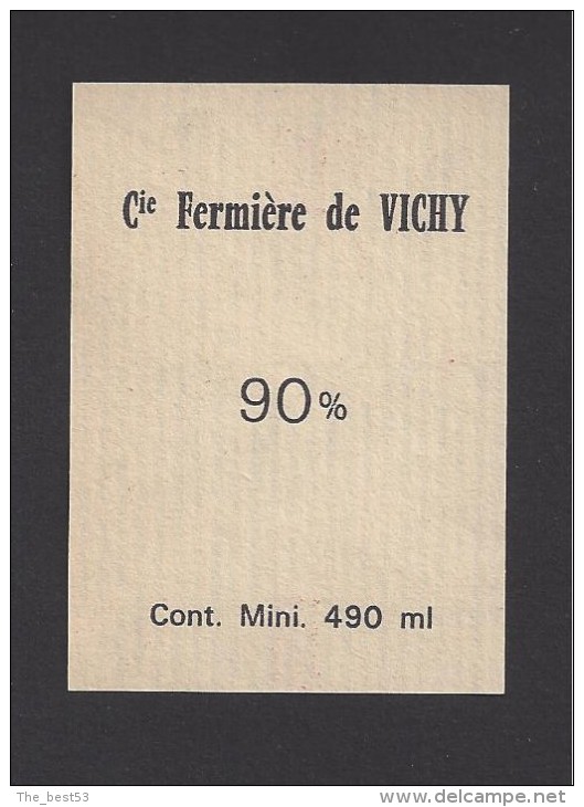 Etiquette Eau De Cologne Extra Vieille  -  Cie Fermière De Vichy - Etichette