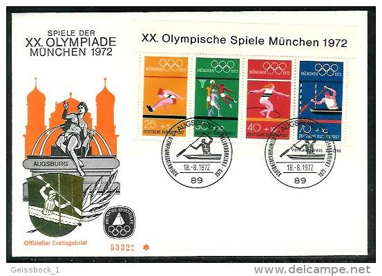 Bund 1972: FDC Sporthilfe, 1972    (A026) - 1971-1980